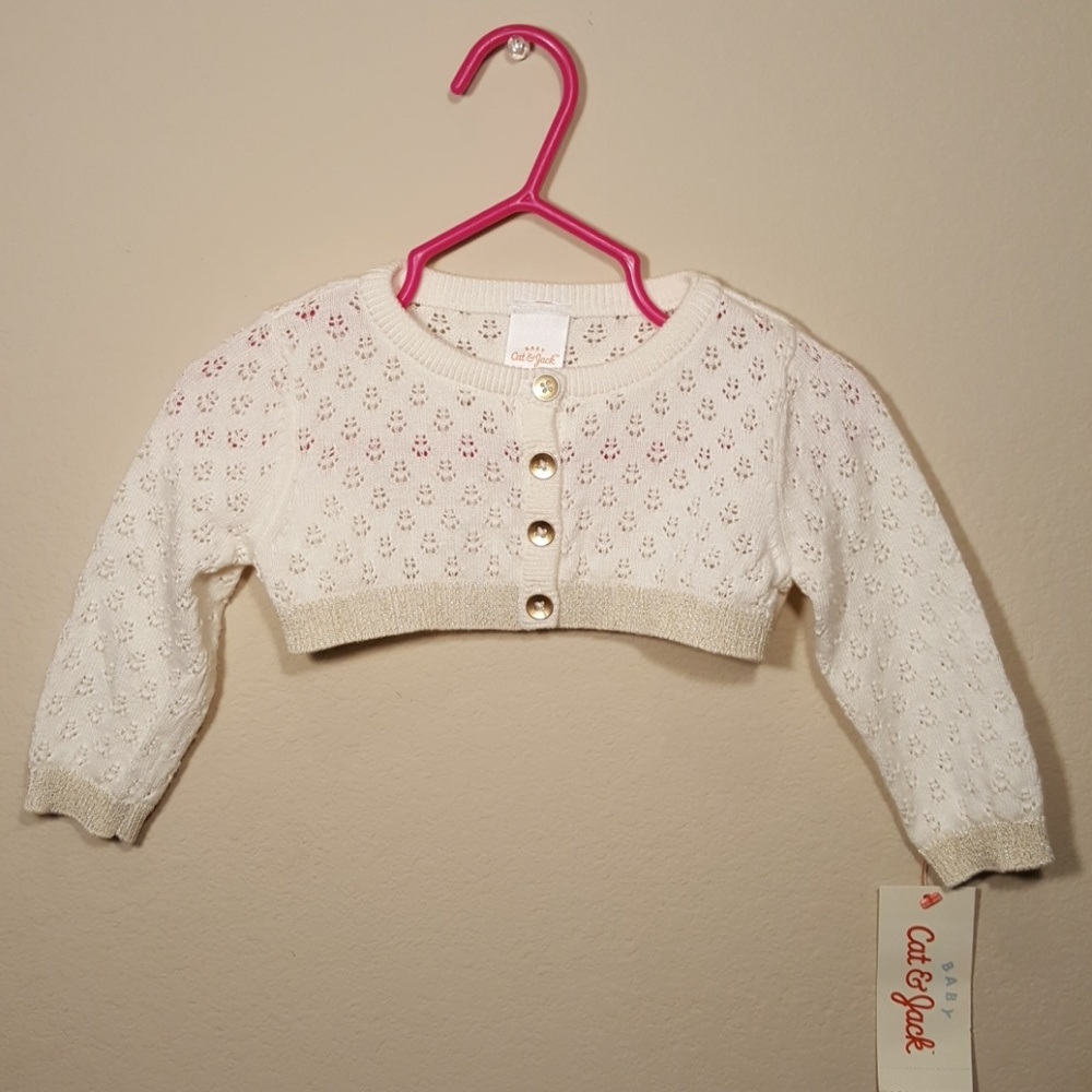 NWT Baby Girl Cardigan Cat & Jack